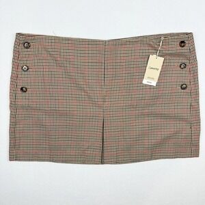 MNG Mango‎ Plaid Mini Skirt Houndstooth Size 2XL Womens - New with Tags